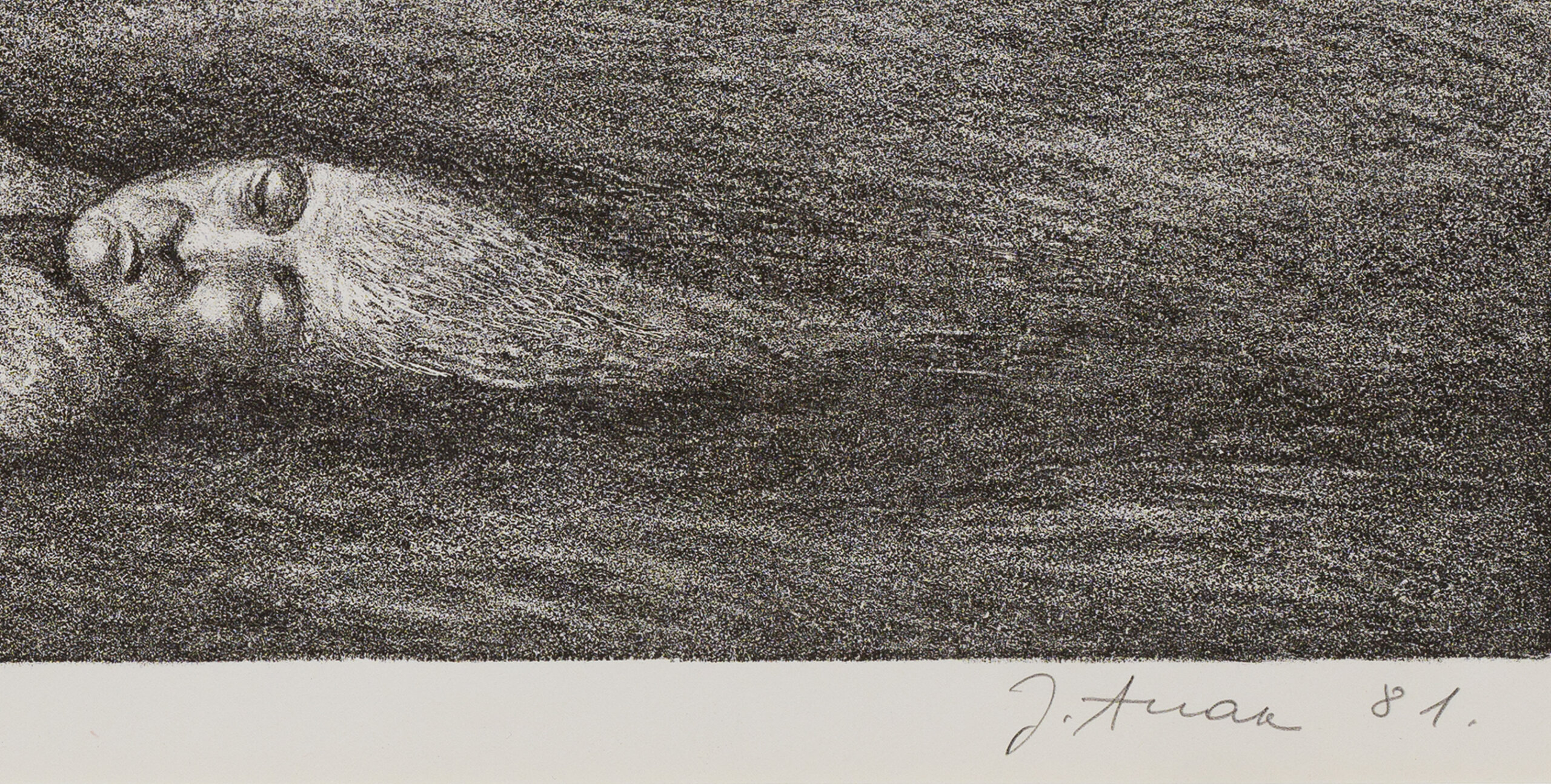 Jüri Arrak “Lõvid”, 1981. Plm 32 x 44 cm.