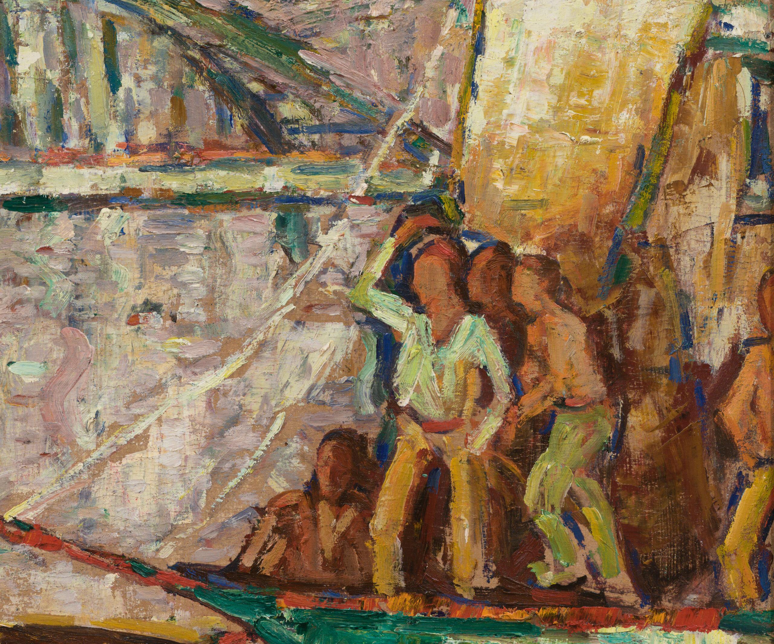 Konstantin Süvalo “Pärnu jõel”, 1944. 46 x 56 cm.