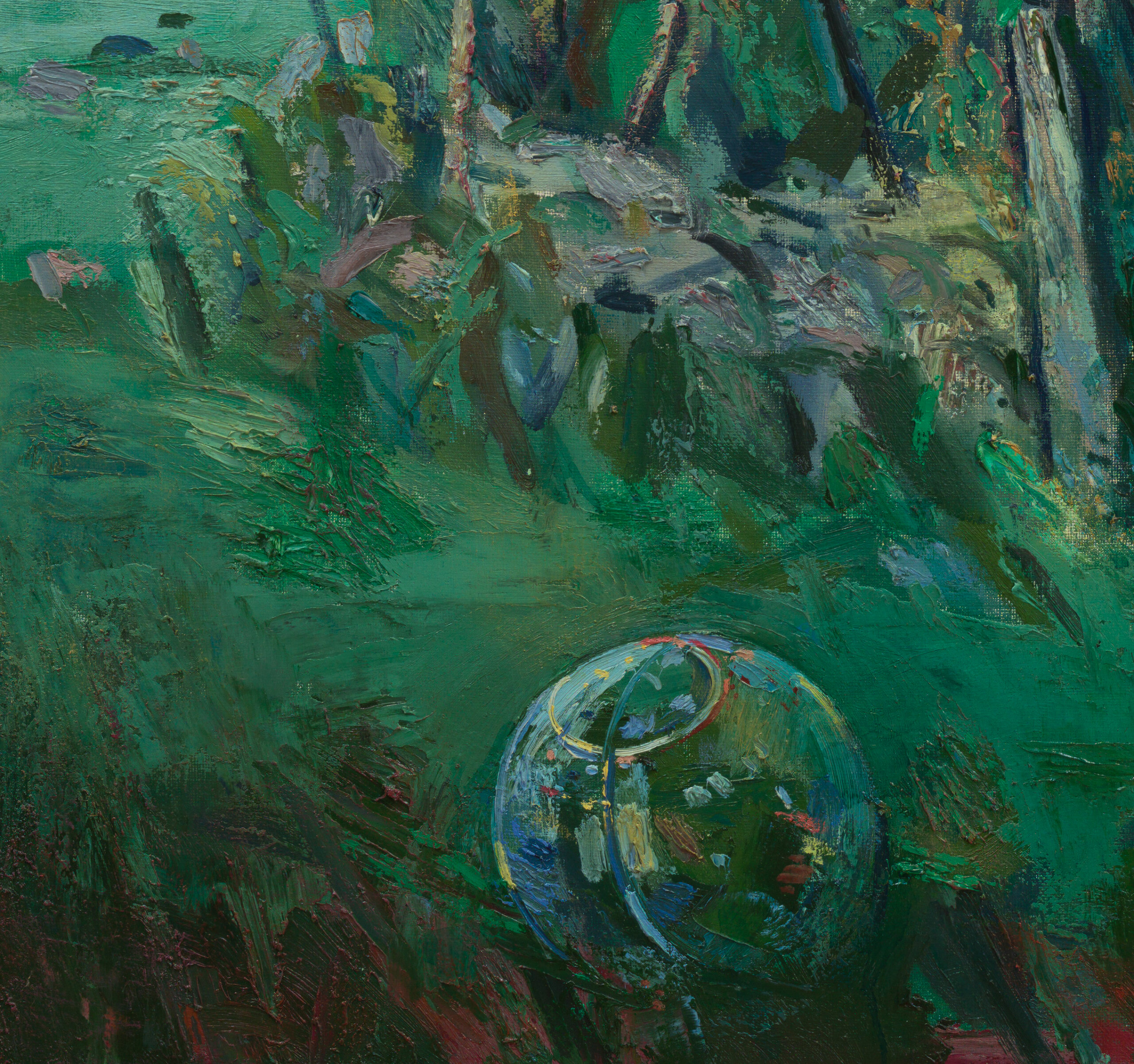 Uno Roosvalt “Talu saarel”, 1991. 130 x 150 cm.