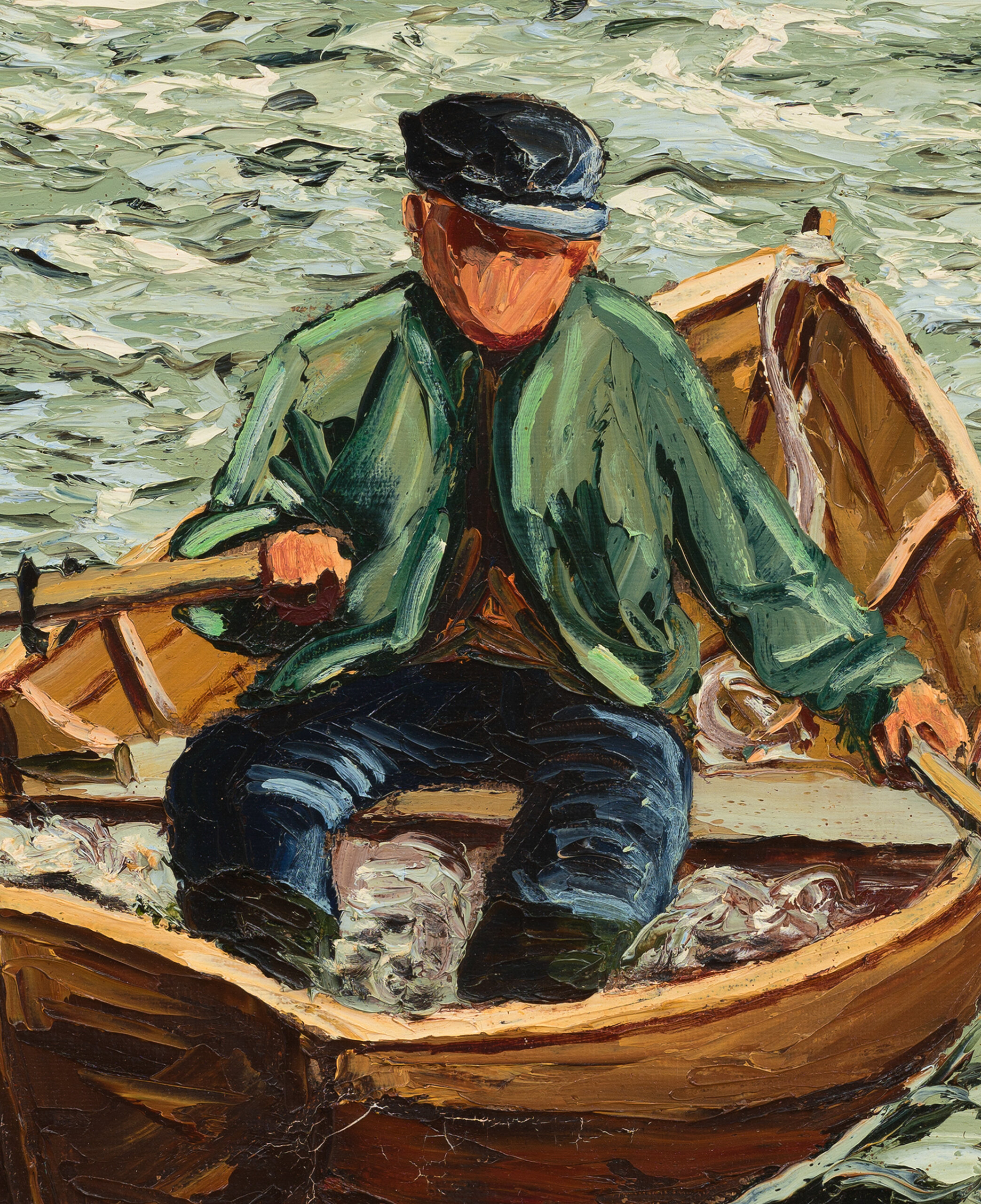 Boris Ninemäe “Mees ja meri”, 46 x 38 cm.