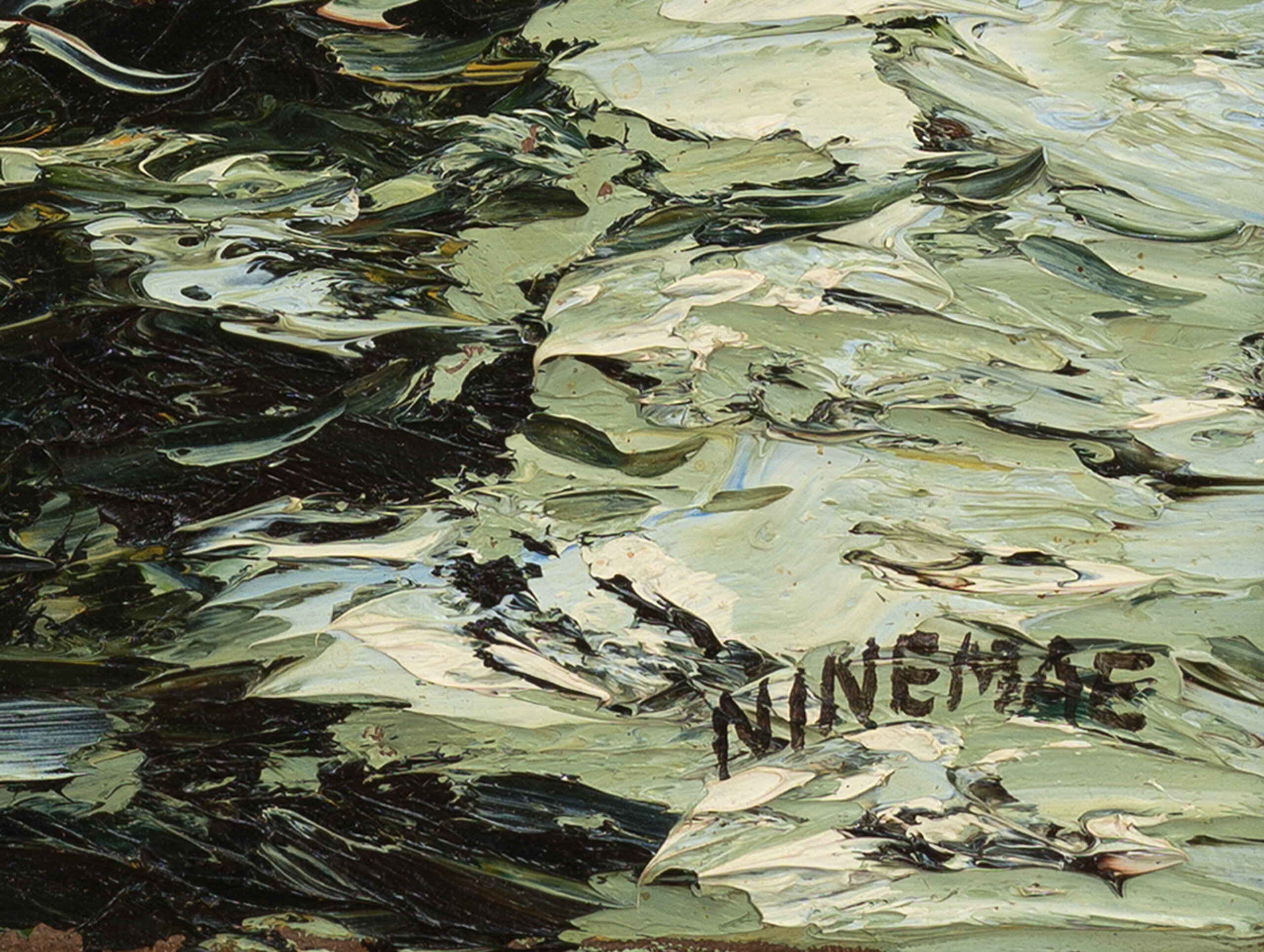 Boris Ninemäe “Mees ja meri”, 46 x 38 cm.