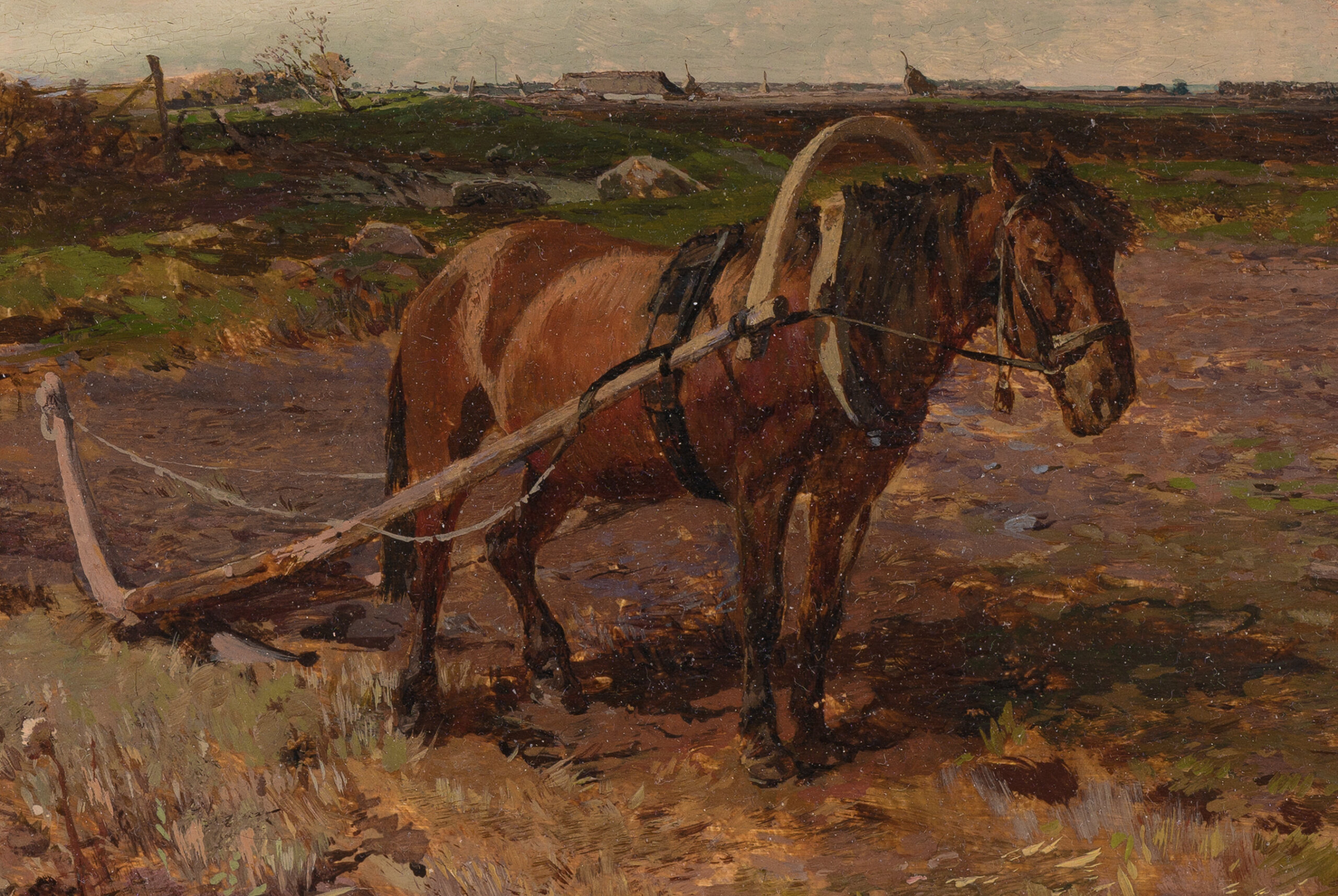 Gregor von Bochmann “Mees ja hobune”, 1894. 36,5 x 51,5 cm.