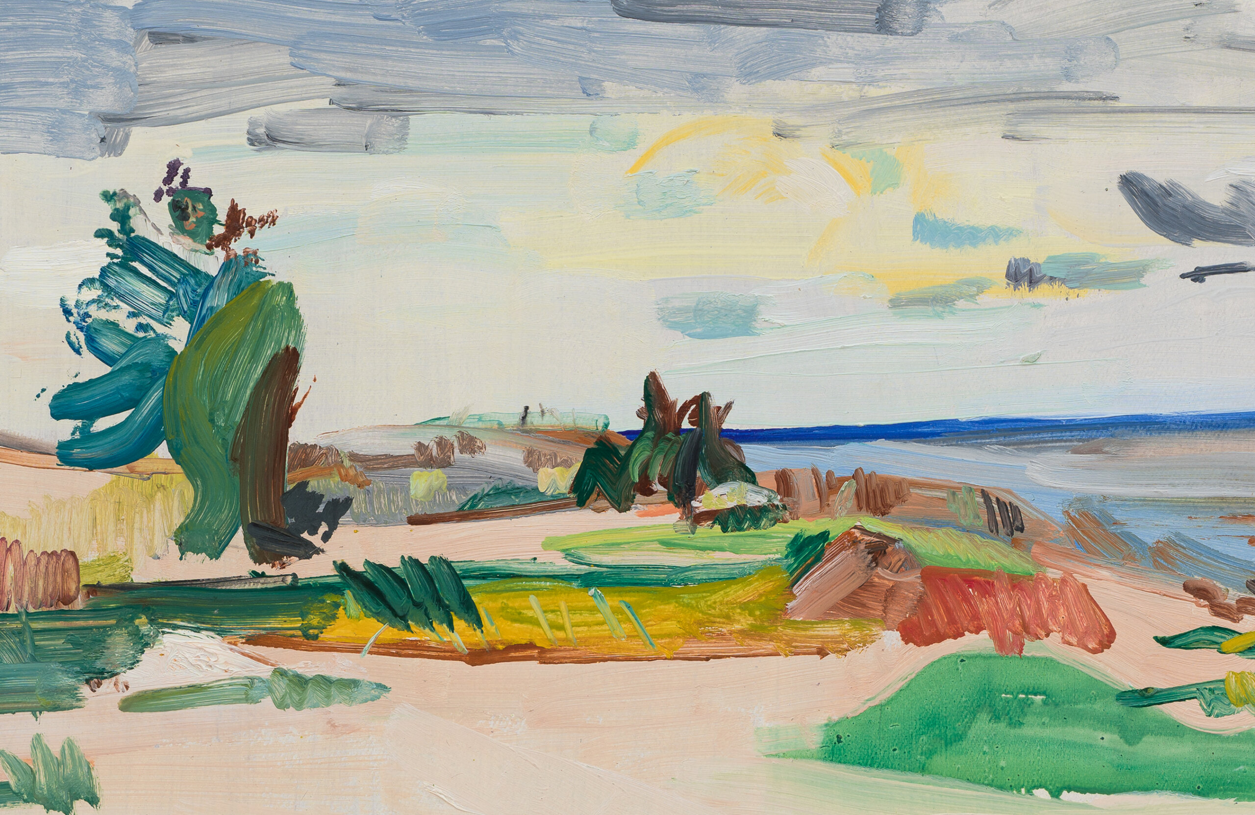 Henn Roode “Rand Pärnu rajoonis”, 1967/68. 56 x 82 cm.