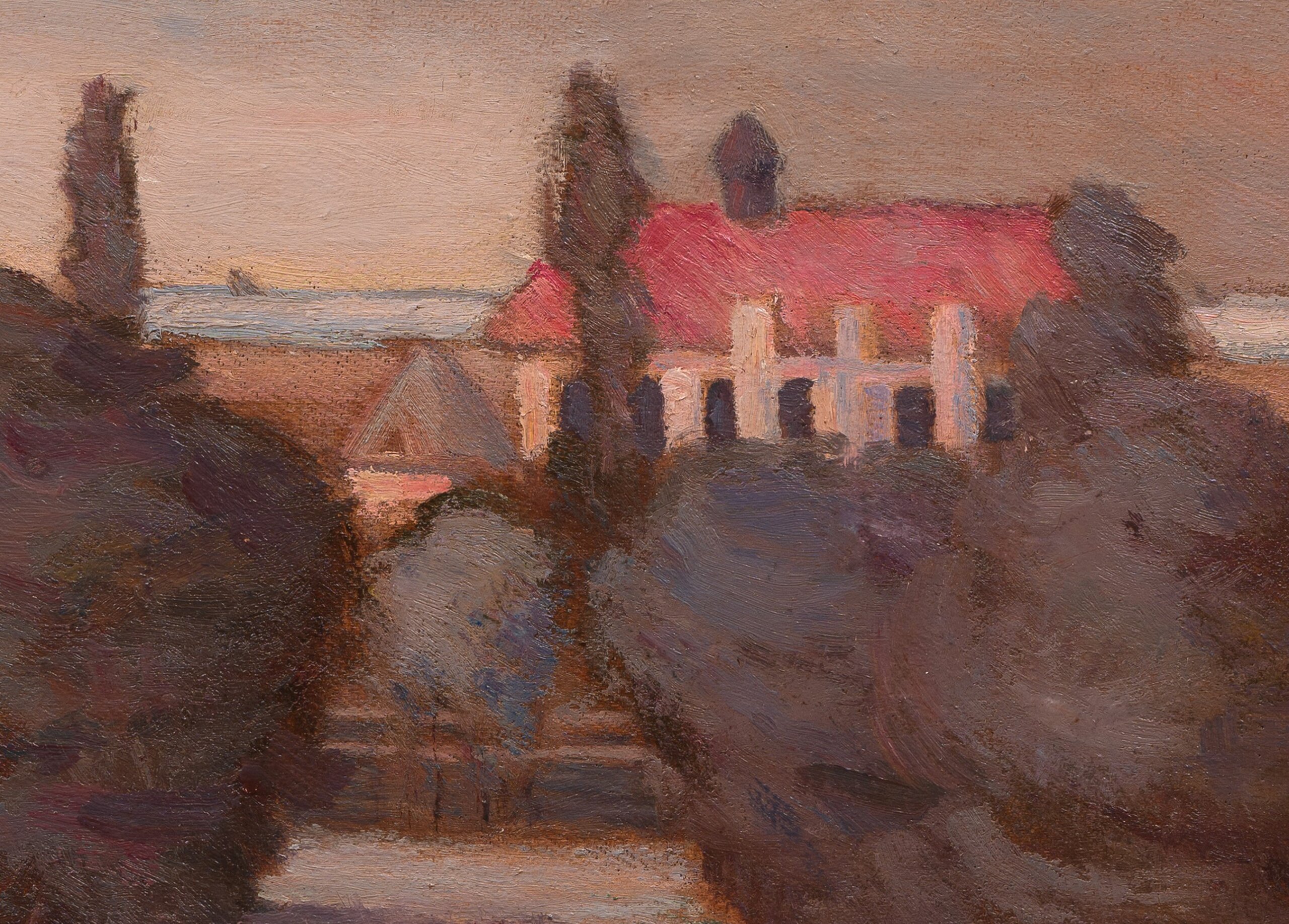 Ludvig Oskar “Koitjärve maastik”, 53 x 67,5 cm. 1920-30ndad.