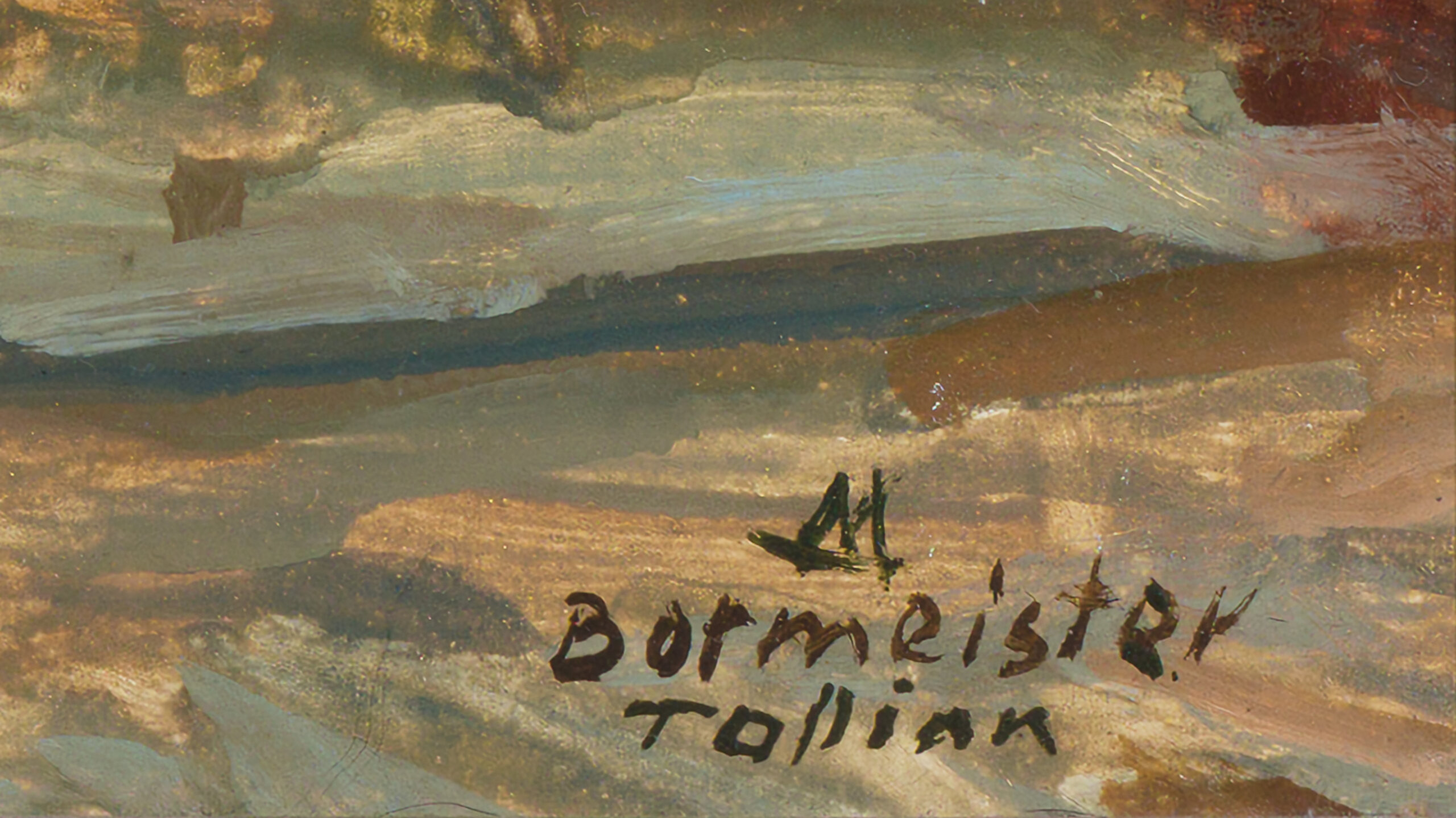 Märt Bormeister “Tolli tänav Tallinnas”, 1962. 50 x 62 cm.