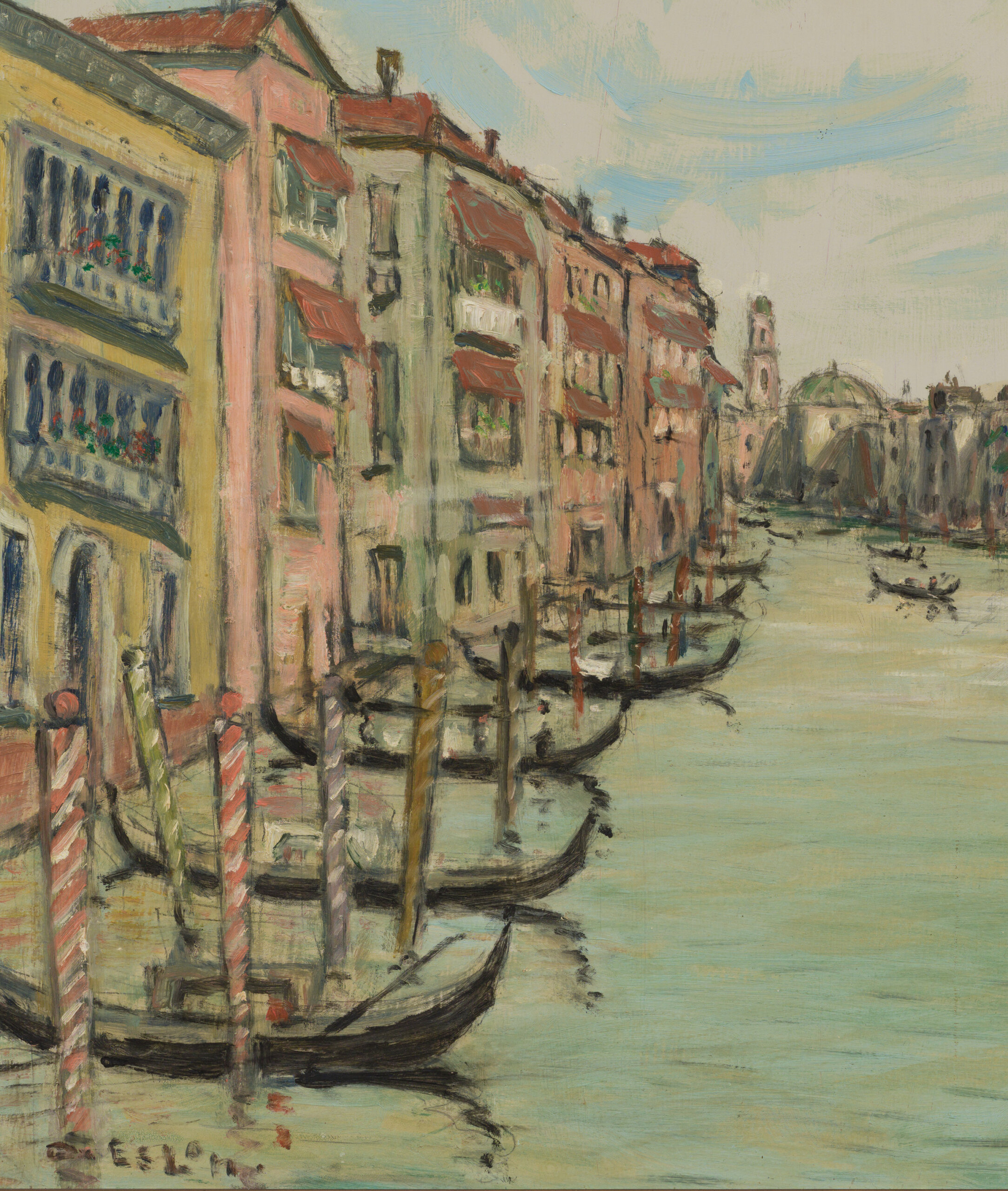 Osvald Eslon “Veneetsia vaade” 46,5 x 61,5 cm.
