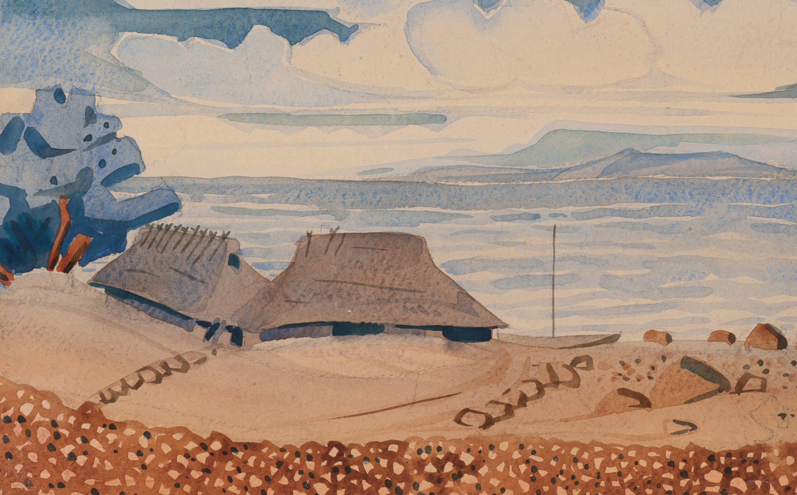 Paul Liivak “Rannaküla maastik”, 1920ndad. Km 44 x 50 cm.