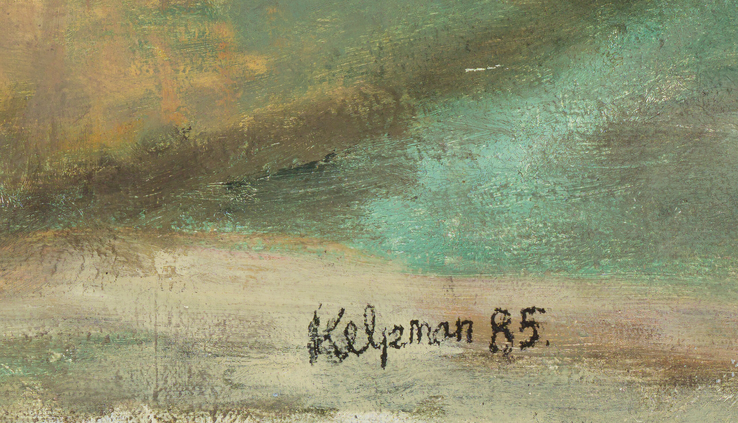 Rein Kelpman “Maastik Keila-Joa lähistel”, 1985. 80 x 91 cm.
