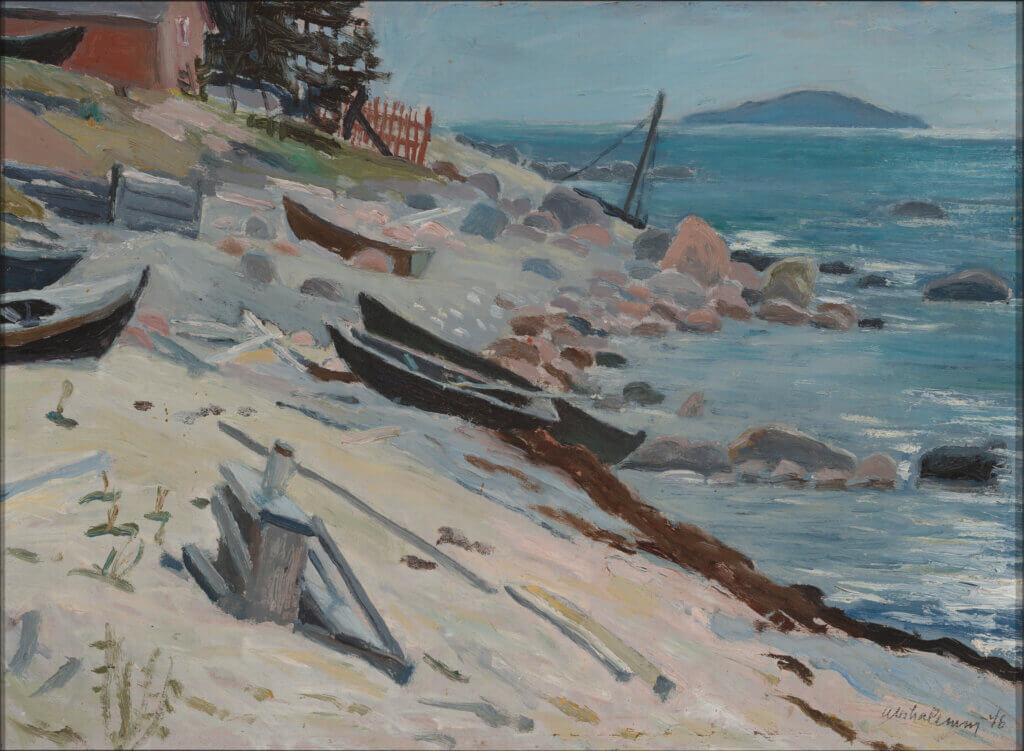 Arno Vihalemm “Rannik paatidega” – Allee galerii