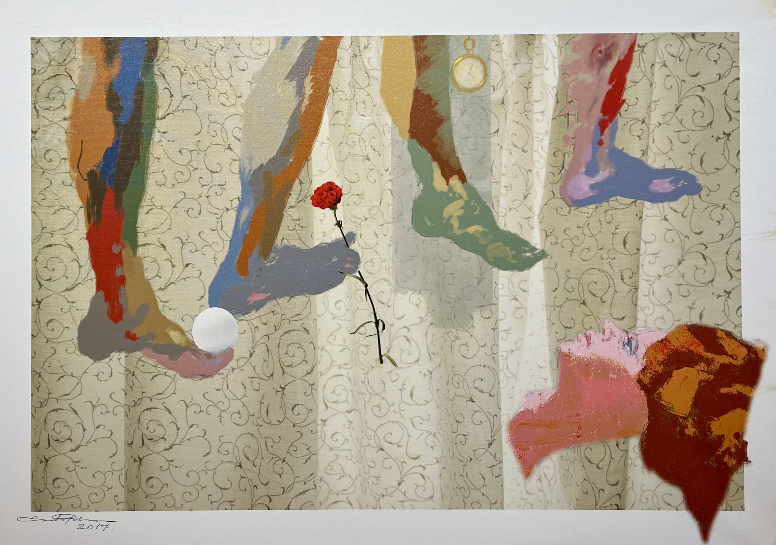 uneskondijad-ja-hundijaljed-kauguses-2021-83-x-86-cm-allee-galerii Enn Põldroos