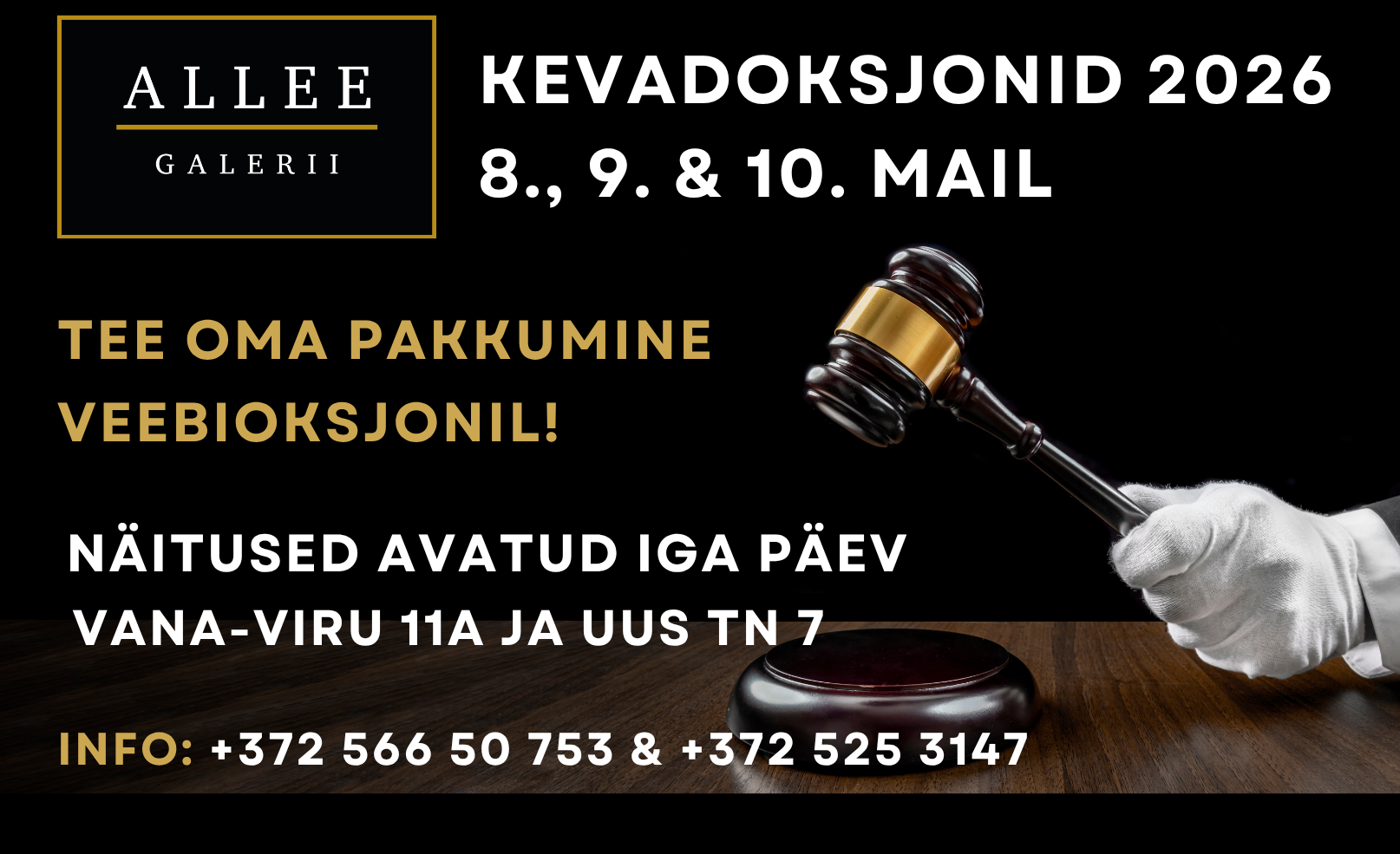 Allee galerii kevadoksjon 2026