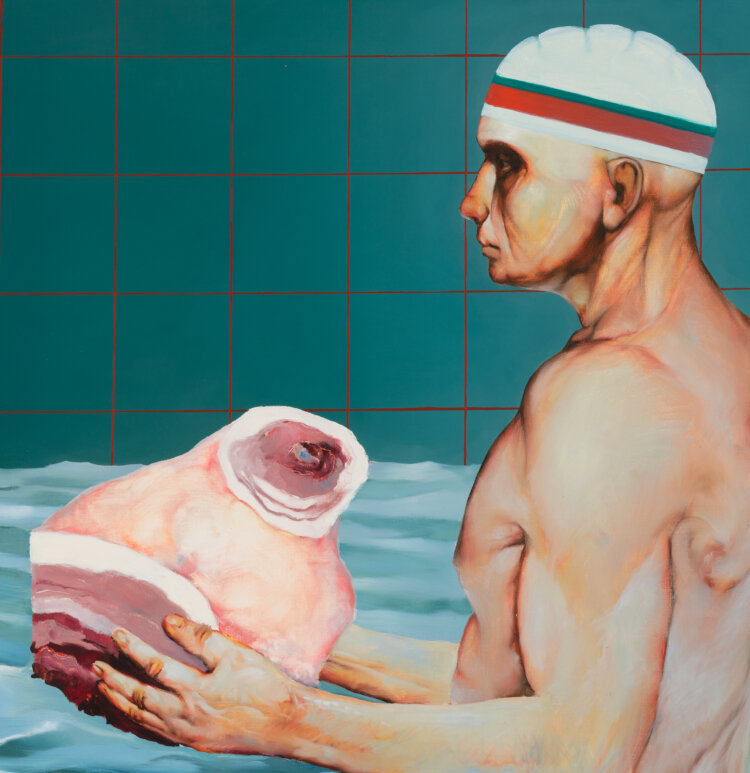 Peeter Allik “Aura Veekeskus Tartus II”, 2003. 151 x 200 cm.