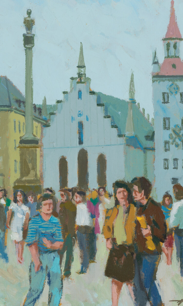 Endel Kõks “München. Marienplatz. Altes Rathaus”