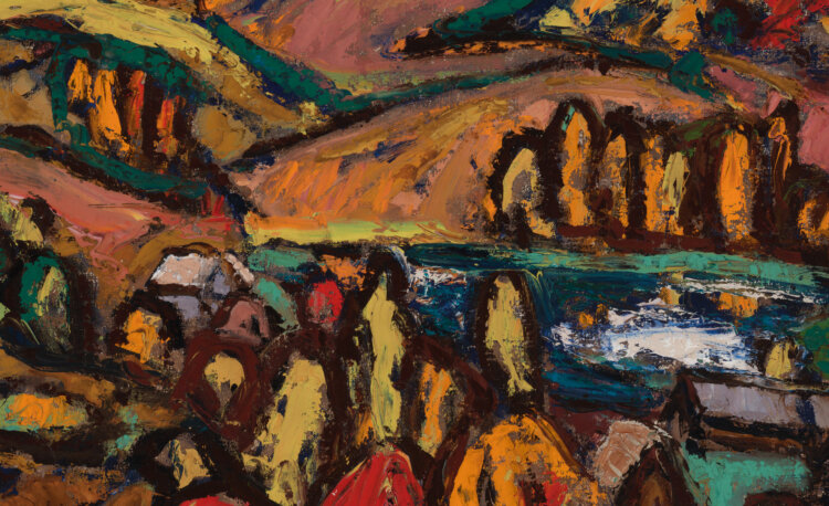 Enn Volmere “Sügismaastik järvega”