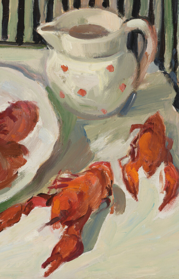 Helve Viidalepp “Natüürmort vähkidega”