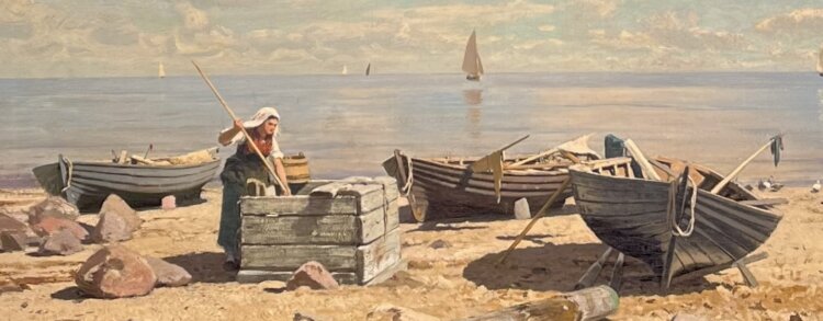 Eugen Dücker “Rannik paatidega”