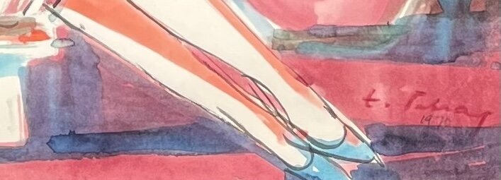 Erich Pehap “Kompositsioon punaste lilledega”