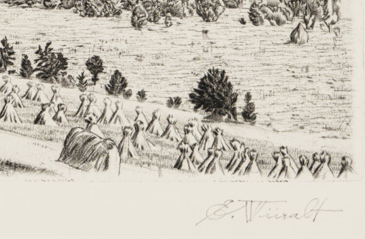 Eduard Wiiralt “Viljandi maastik”