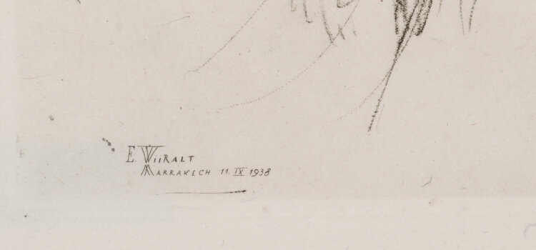 Eduard Wiiralt “Naerev kaamel (Kaameli pea)”