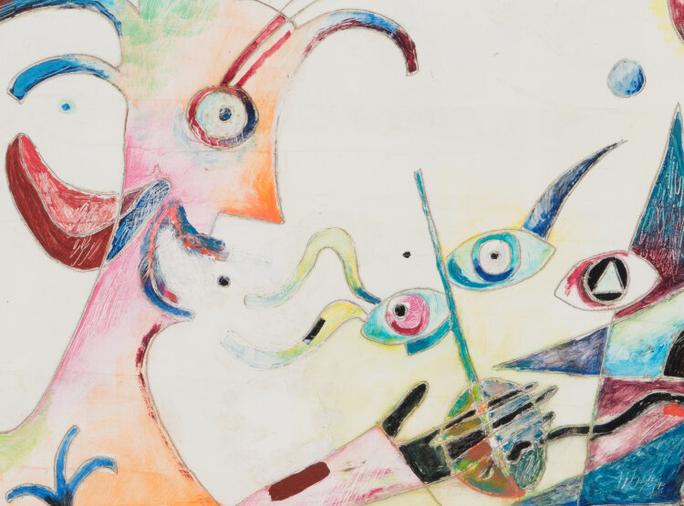 Avo Paistik “Eeva Aadamale õuna andmas”