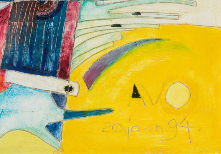 Avo Paistik “Eeva Aadamale õuna andmas”